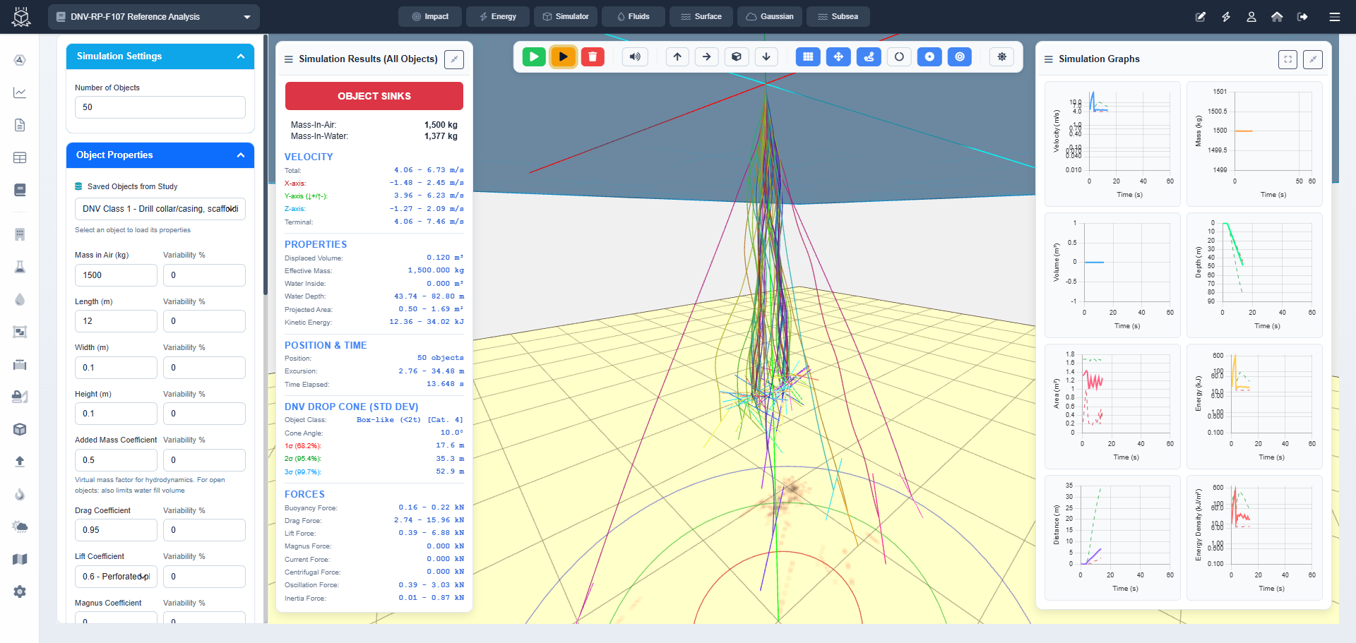 Dropped Object Trajectory